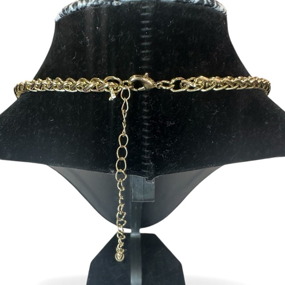 Bib Statement Necklace Gold Tone - Picture 6 of 7